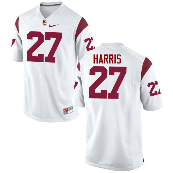 Men #27 Ajene Harris USC Trojans College Football Jerseys-White
